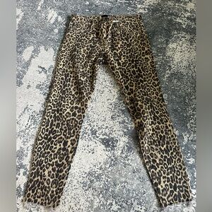 Kut cheetah print skinny jeans